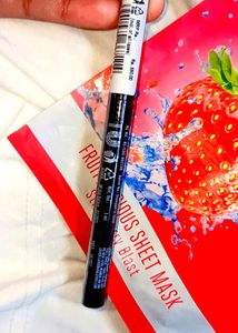 COMBO Pack: Laxme EYECONIC EYELINER and Sheet Mask