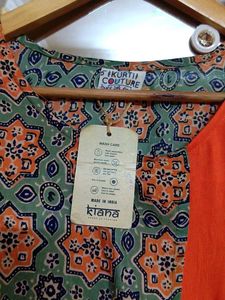 New Orange Stylish Kurti 🧡