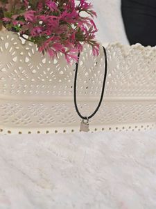 💥Lock Black Leather Cord Necklace💥