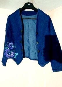 Floral Denim Jacket