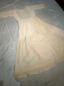 White Chikankari Dress