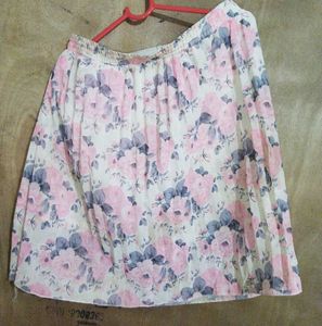 Floral Print Mini Skirt