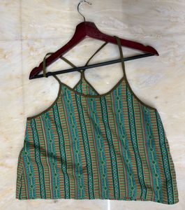 Green spaghetti top with sexy back