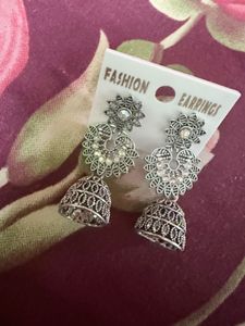 Floral Jhumka Earrings