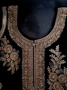 Black ⚫️ Color Kurti With Heavy Work