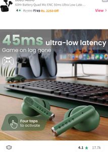 Boult W20 TWS Earbuds Pine Green 🌲