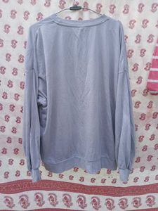 H&amp;M Oversized Lavender Crewneck