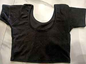 NEW Black Readymade Saree Blouse