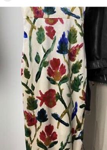 Zara velvet floral bodycon dress