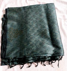 Teal Blue Silk Saree 🥻