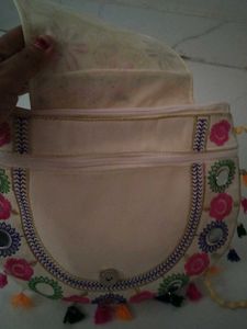 Handwork Embroidery Pattern Stone Work Handbag