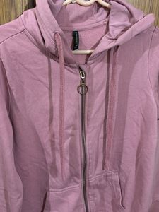 Pink Zip-Up Hoodie