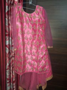 Bright Pink Sharara Suit