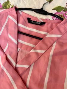 Chic HARPA  Pink Striped Shirt