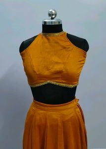 Mustard Colour Designer Boutique Piece For Haldi