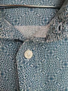 Stylish Blue Patterned Shirt