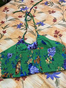 Floral Green Top