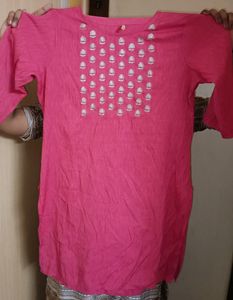 Pink kurti Top