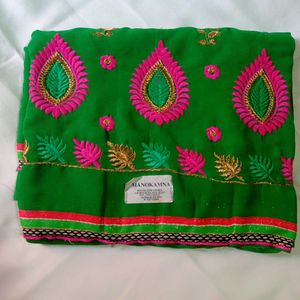 Embroidery 😍 Work Saree