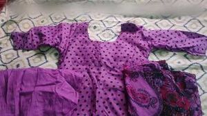 Purple Floral Salwar Suit