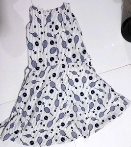 Tennis Racket Print Dress