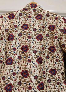 Rad+Blue Floral Design Sherwani