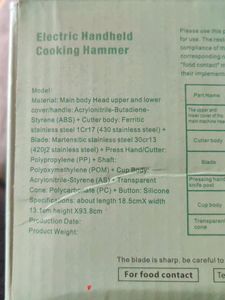 Electric Food Chopper