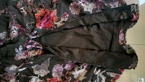 Floral Print Bell Sleeve Dress