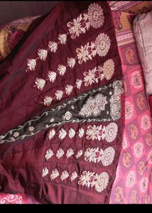 Elegant Maroon Embroidered Blouse