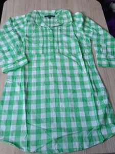 ✨Never Used ✨Allen Solly Green Checkered Top