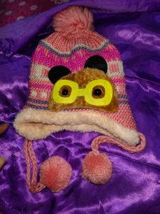 kids winter fur cap