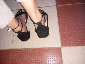 Black Ankle Strap Sandals