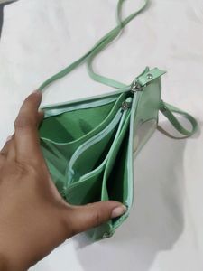 Beautiful Light Green (Ghiya) Colour Sling Bag