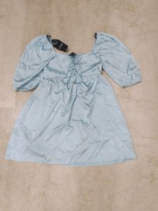 New Party Shimmery Blue Dress