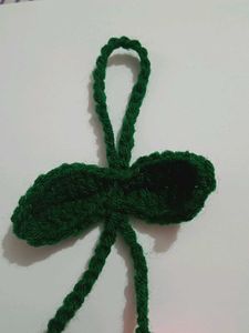 Crochet Two Tulip Charm Keychain