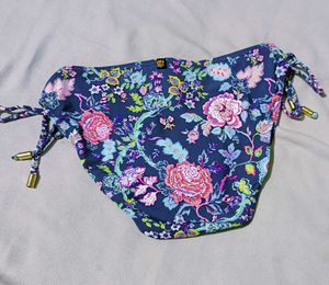 Blue Floral Print Brief