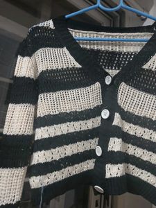 Striped Knit Cardigan