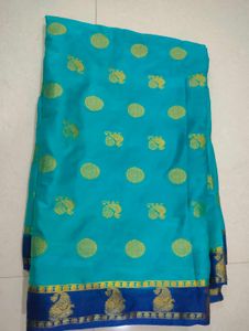Elegant Teal Saree