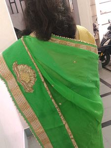 Heavy Work Pure Georgette Saree