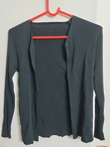 Minimalist Black Cardigan