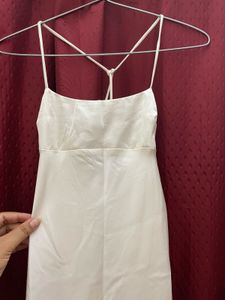H&amp;M Silk White Dress