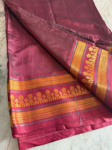 Maroon and Orange Traditional Sarees
