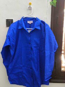 Royal Blue Pant Suit - Women's Fashion