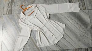 White Button-Down Top