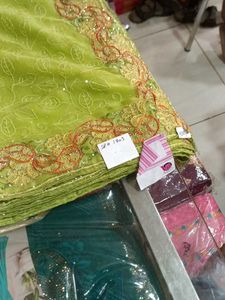 Elegant Green Saree