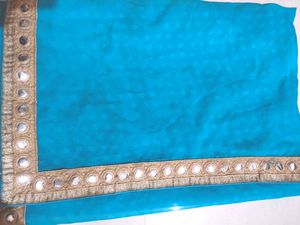 Saree Greenish Blue