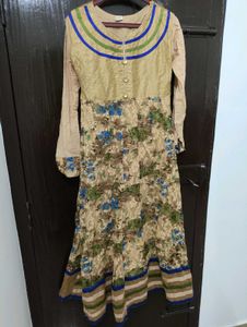 Elegant Floral Print Kurta