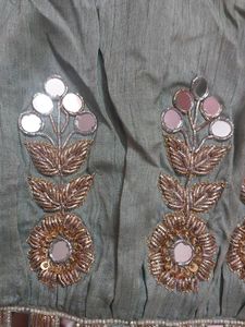 Embroidered Cold Shoulder Blouse