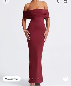 MAROON MAXI BODYCON DRESS ❤️