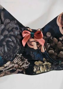Floral Print Bra
